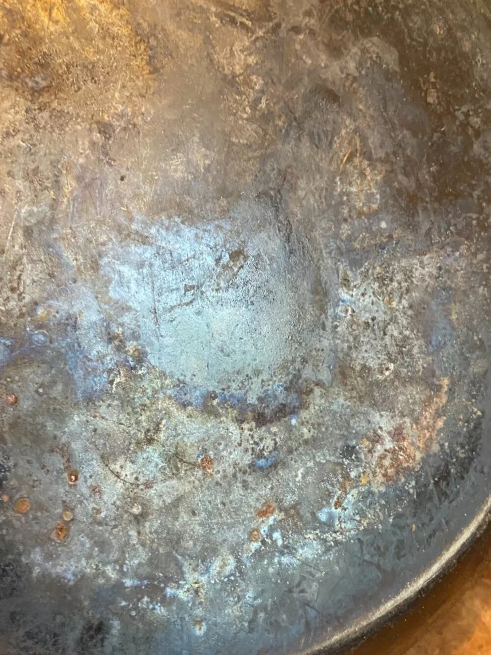 Two (2) Unbranded Carbon Steel French Chef's Skillets Saute Frying Pans